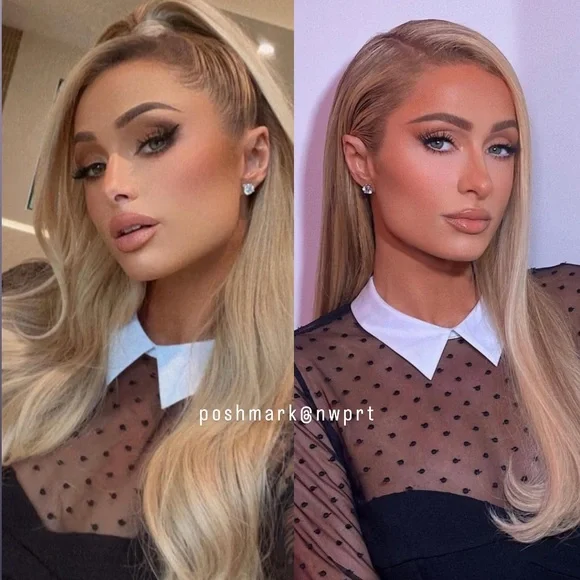 FLEUR DU MAL Polka Dot Tulle Mesh Collar Bodysuit Sheer Black White XS - Picture 2 of 14